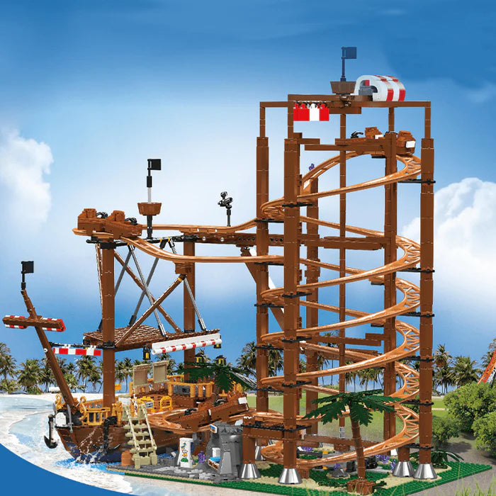 Les montagnes russes des pirates 2173 pièces - AlloBrick