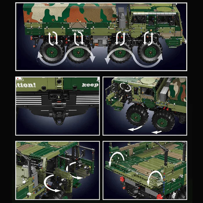 Camion Militaire 813 KOLOS Télécommandé 4732 pièces