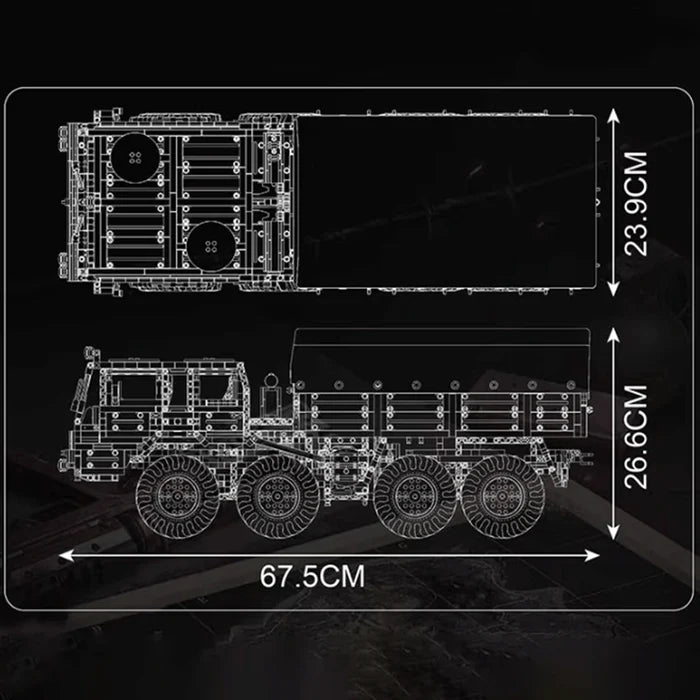 Camion Militaire 813 KOLOS Télécommandé 4732 pièces