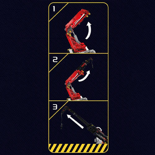 Camion Grue Télécommandé 2529 pièces