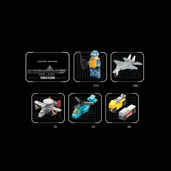 Porte-Avions Militaire XXL 7017 pièces