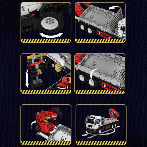 Camion Grue Télécommandé 2529 pièces