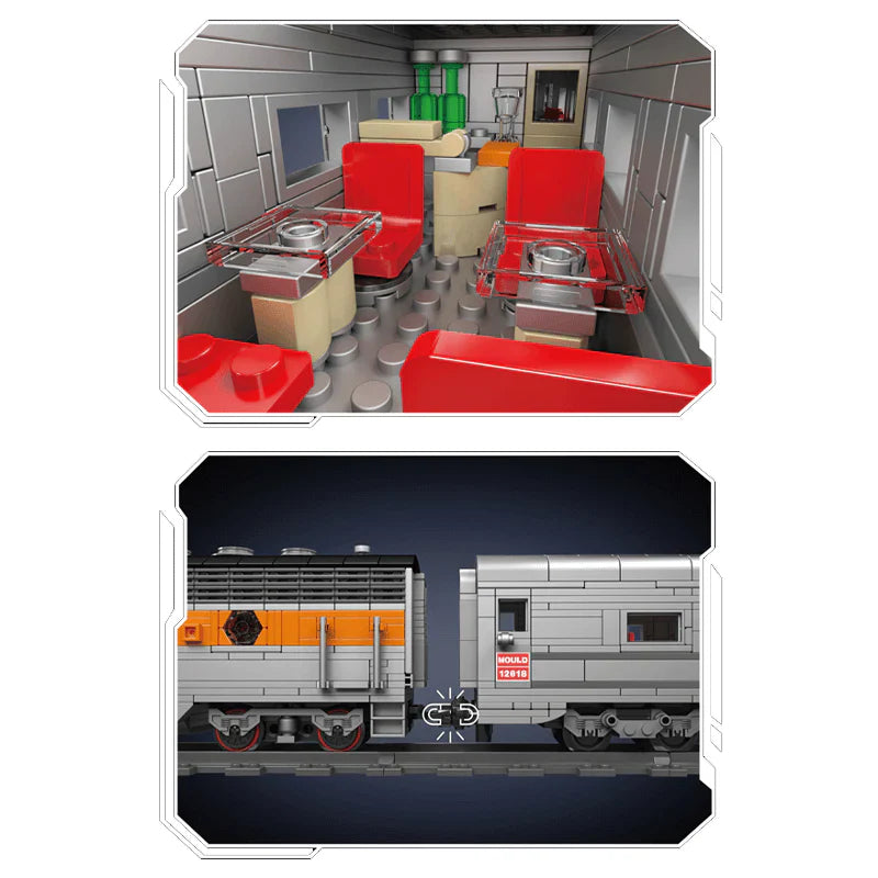 Locomotive EMD F7 1540 pièces