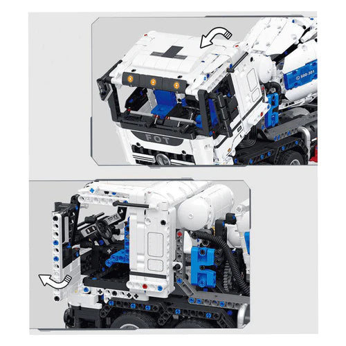 Camion Bétonnière Télécommande 2431 pièces