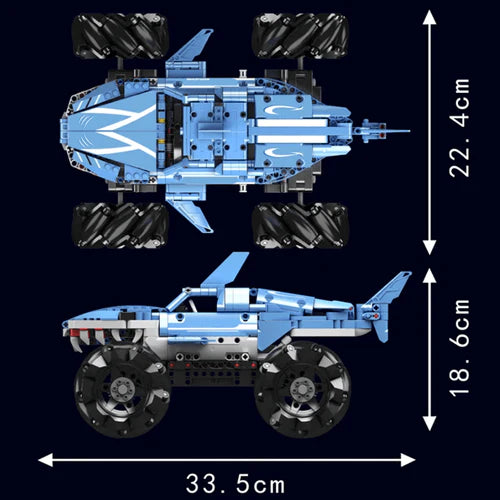Monster Truck Requin Télécommandé 785 pièces