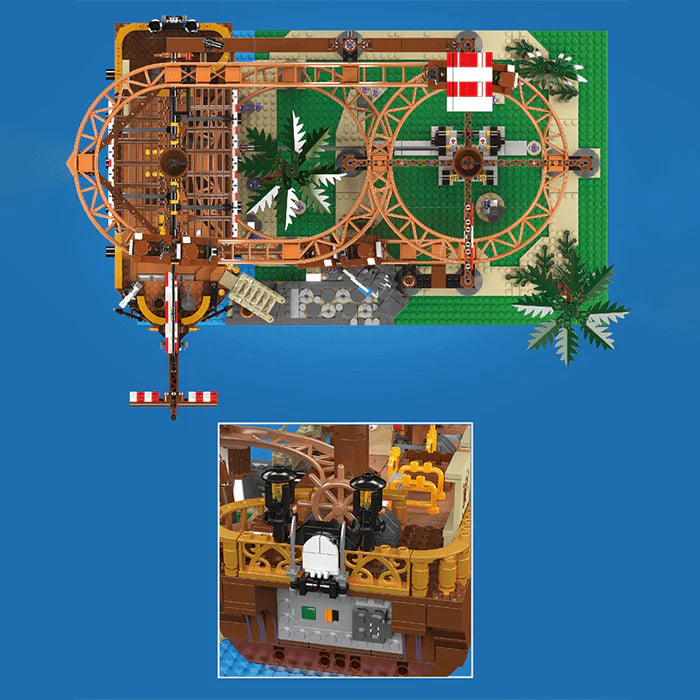 Les montagnes russes des pirates 2173 pièces - AlloBrick