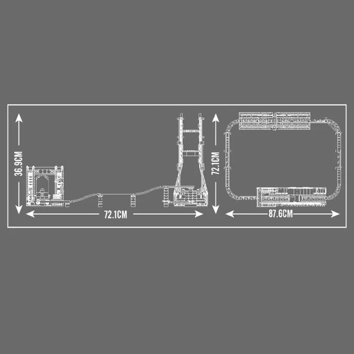 Monorail motorisé 1487 pièces - AlloBrick