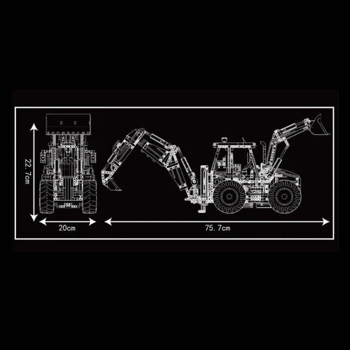 Tractopelle Télécommandé 2238 pièces