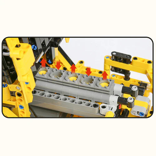 Camion à Benne Basculante Articulé 1887 pièces