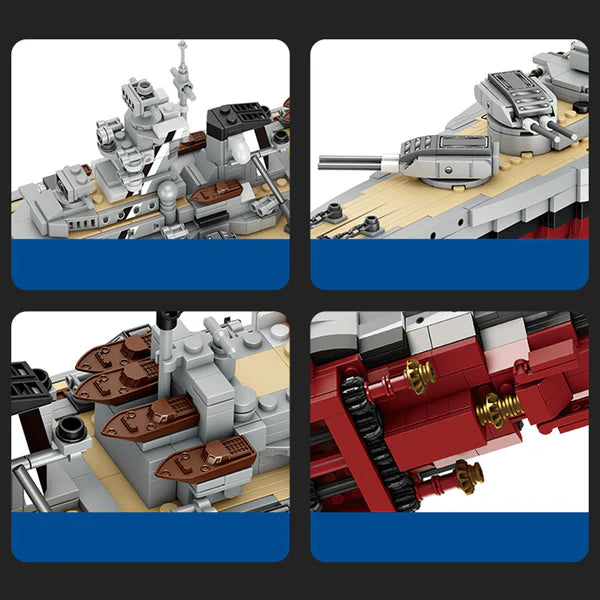 Cuirassé Bismarck 2080 pièces