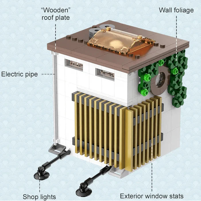 Le snack de rue japonais 1107 pièces - AlloBrick