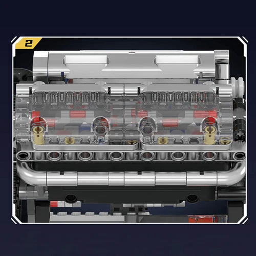 Moteur V8 Motorisé 534 pièces