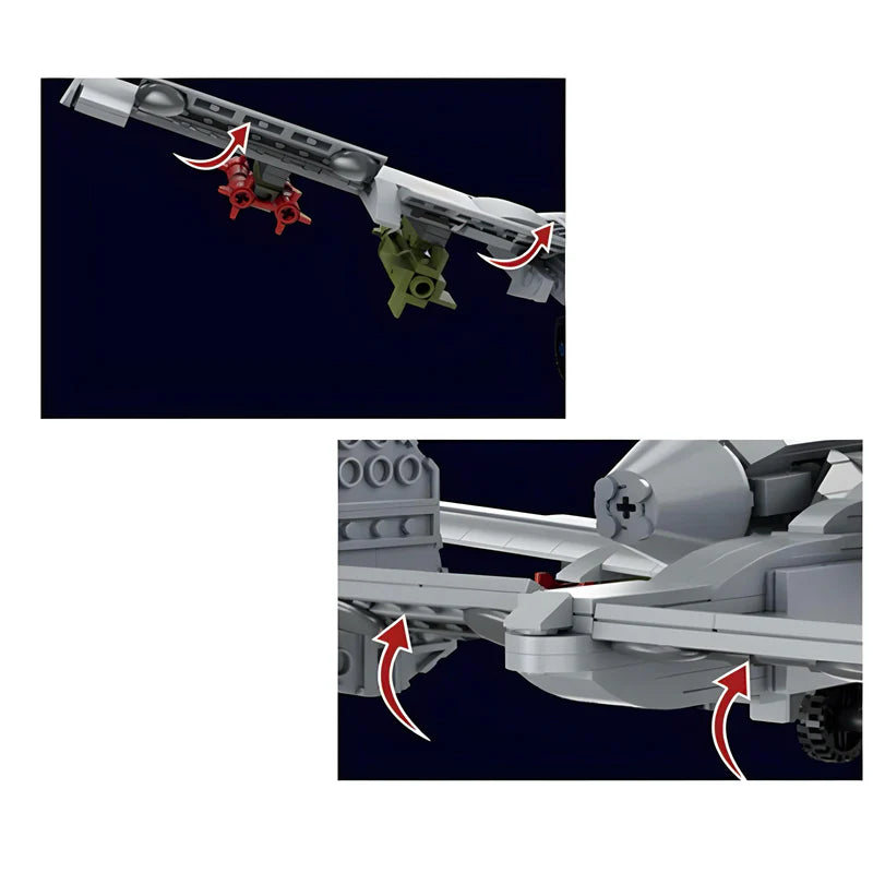 Avion d'Attaque au Sol A-10 1049 pièces