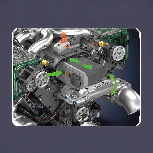 Moteur V8 motorisé avec Réservoir 2249 pièces