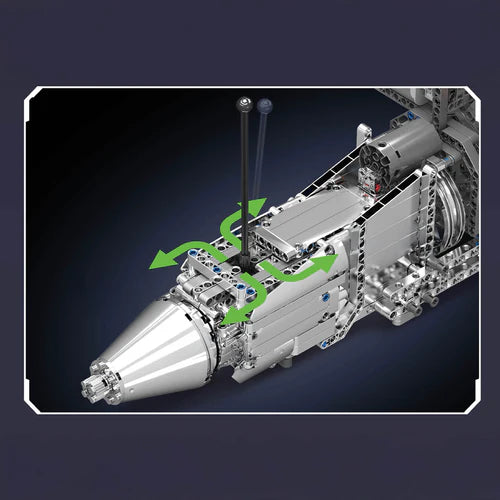 Moteur V8 5,5 L Chromé avec Boîte de Vitesses 2898 pièces