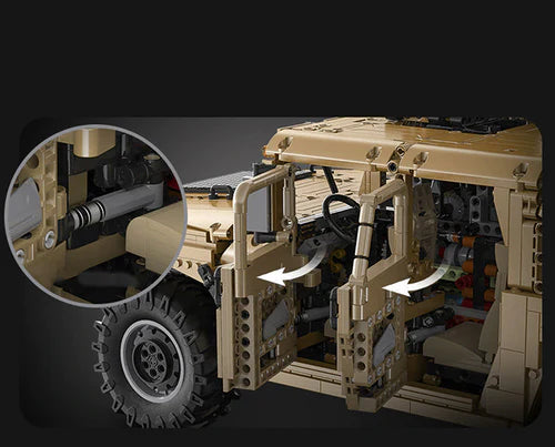 Humvee Militaire Télécommandé 3934 pièces