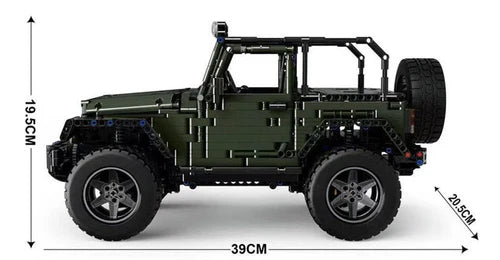 4x4 Jurassic Type Militaire Télécommandé 2048 pièces