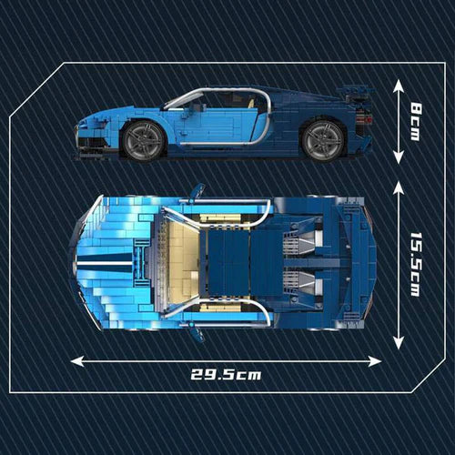 Hypercar de Luxe à Moteur Central 1221 pièces