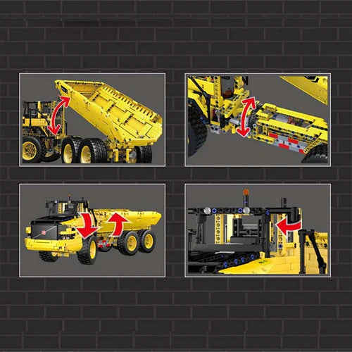 Camion à Benne Basculante Articulé 1887 pièces