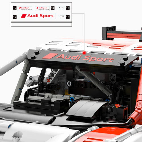 Audi R8 LMS GT3 Télécommandée 3300 pièces