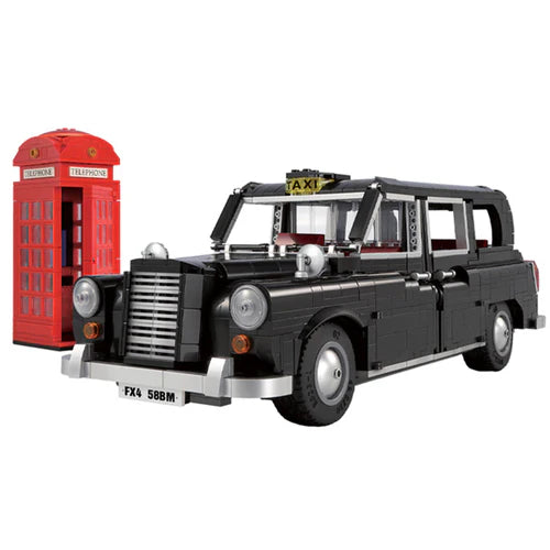 Taxi Londonien Télécommandé avec Cabine Téléphonique 1870 pièces