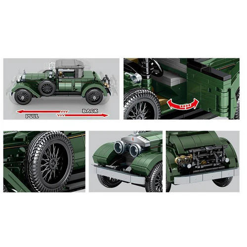 Voiture Britannique de Luxe Retro 857 pièces