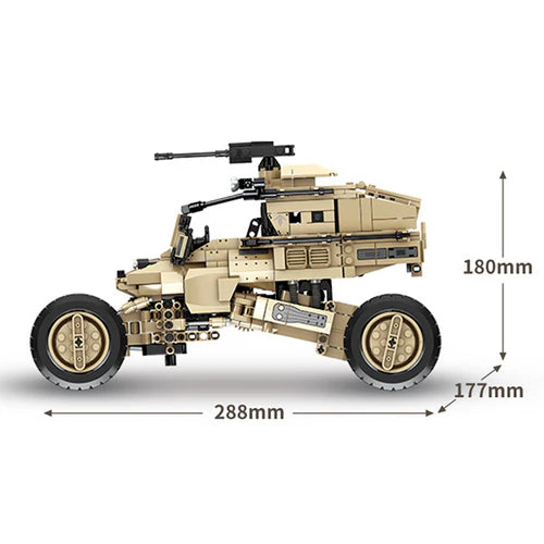 Buggy Militaire Télécommandé 1181 pièces