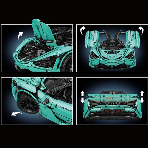 Supercar Britannique BabyBlue 3118 pièces