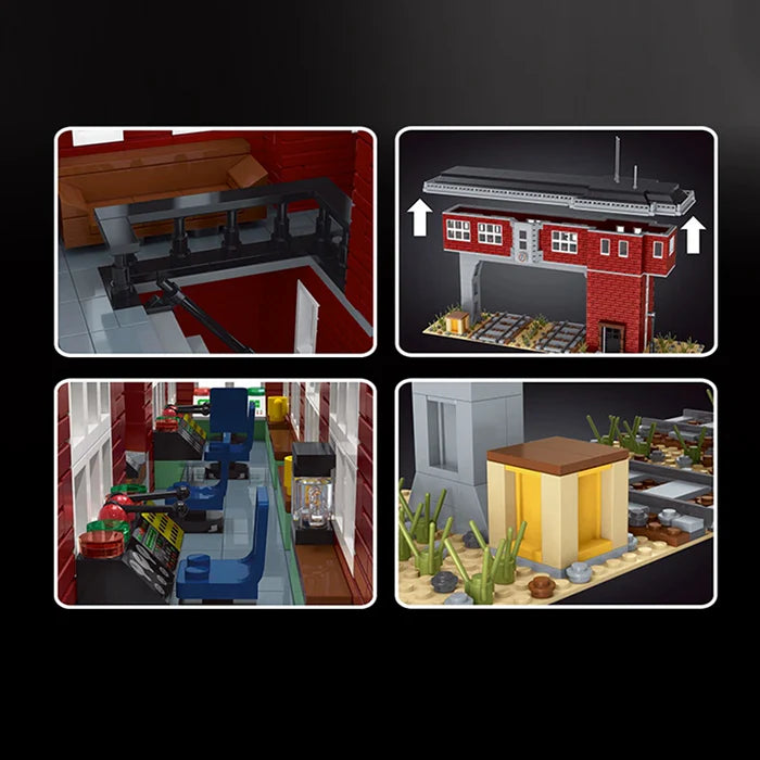 Gare de signalisation ferroviaire 1808 pièces - AlloBrick