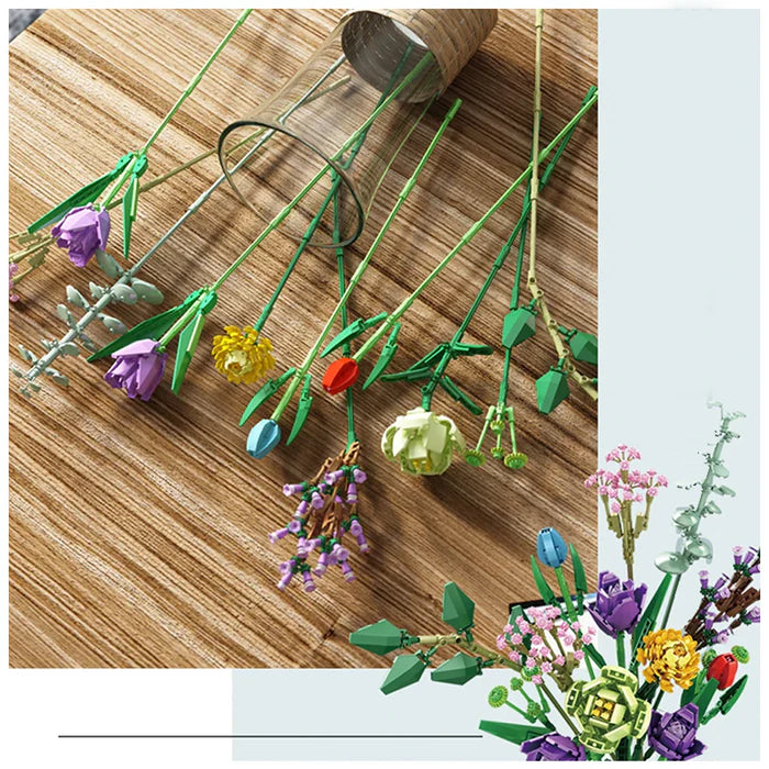 Bouquet de fleurs 999 pièces - AlloBrick