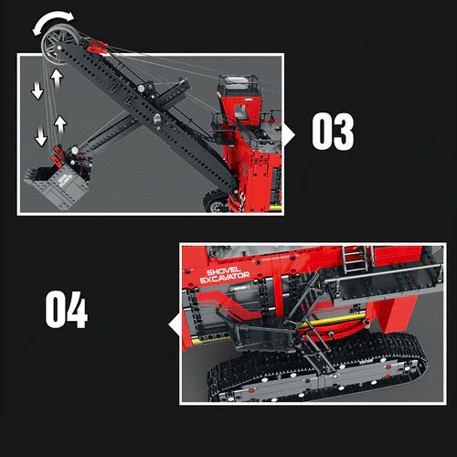 Pelle Mécanique Shovel Télécommandée 2968 pièces