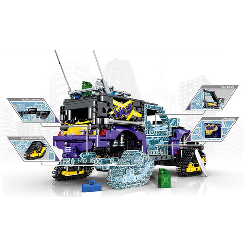 4x4 d'Exploration à Chenilles Télécommandé 1507 pièces