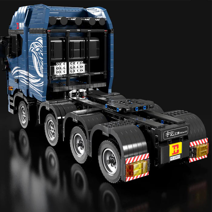 Camion Télécommandé Bleu avec Remorque 4458 pièces