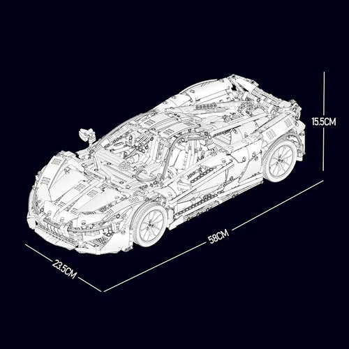 Voiture de Course Britannique Widowmaker Verte 3238 pièces