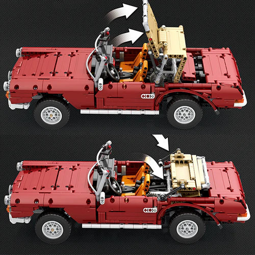 Voiture Légendaire Allemande Cabriolet Télécommandé 1577 pièces