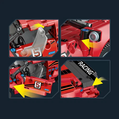 Voiture de Sport Télécommandée 732 pièces