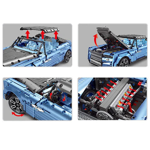 Rolls Bleu Télécommandée 2902 pièces