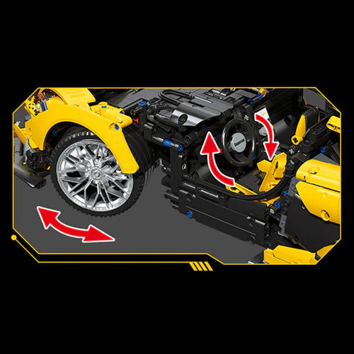 Voiture de Course Widowmaker GT-R 3315 pièces