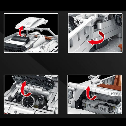 Cabriolet Allemand Télécommandé 1364 pièces