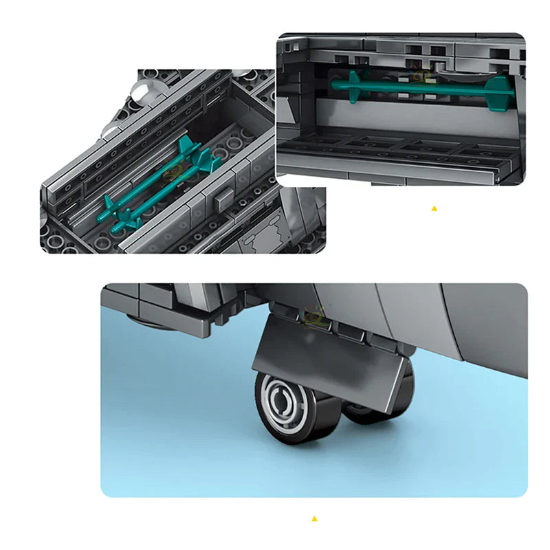 Avion de chasse J-20 774 pièces