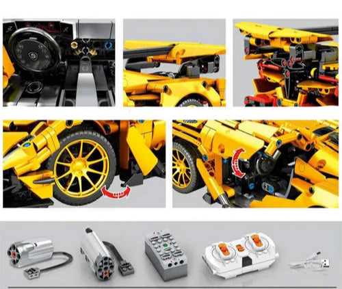 Hypercar Suédoise Télécommandée 1056 pièces