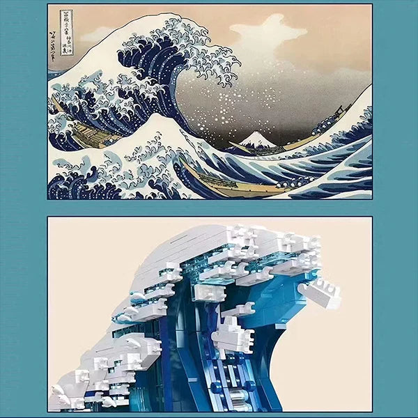 La Grande Vague de Kanagawa 1829 pièces - AlloBrick