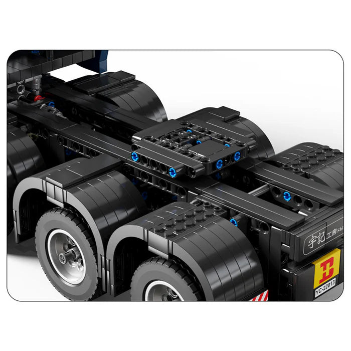 Camion Télécommandé Bleu avec Remorque 4458 pièces