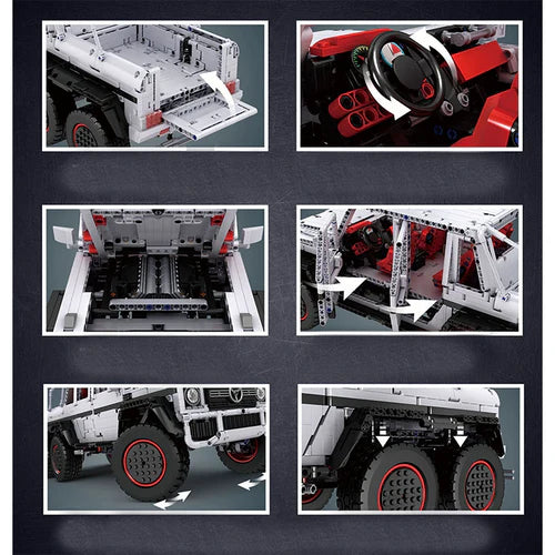 Voiture Allemande 6x6 Roues Télécommandée 3685 pièces
