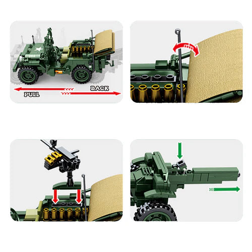 Jeep Militaire US Army 807 pièces