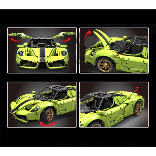 Voiture de Sport Italienne Jaune 2790 pièces