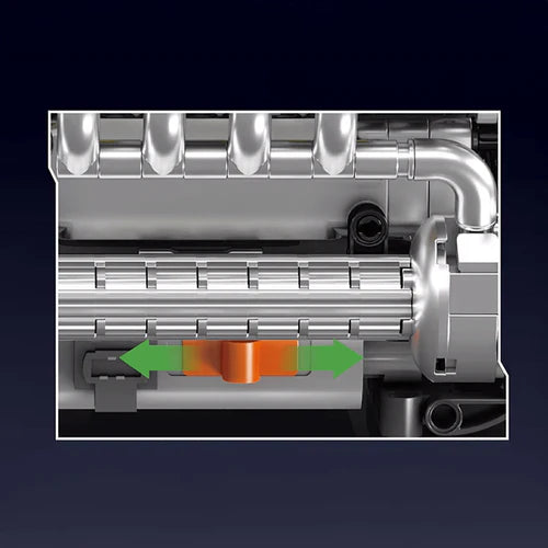 Moteur V8 Allemand Motorisé avec Boîte de Vitesses 1168 pièces