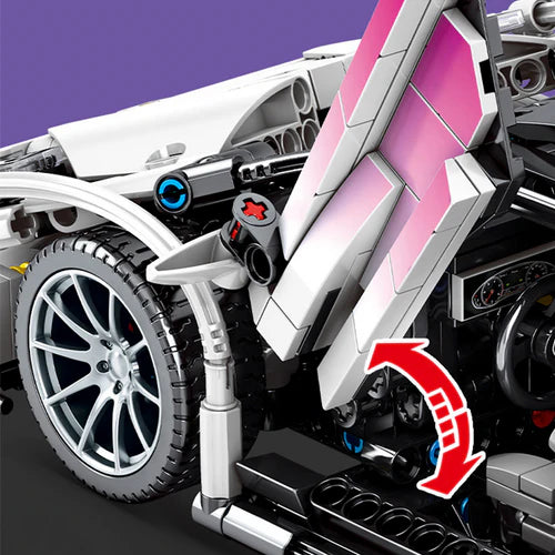 Voiture de Course Italienne Télécommandée 1337 pièces