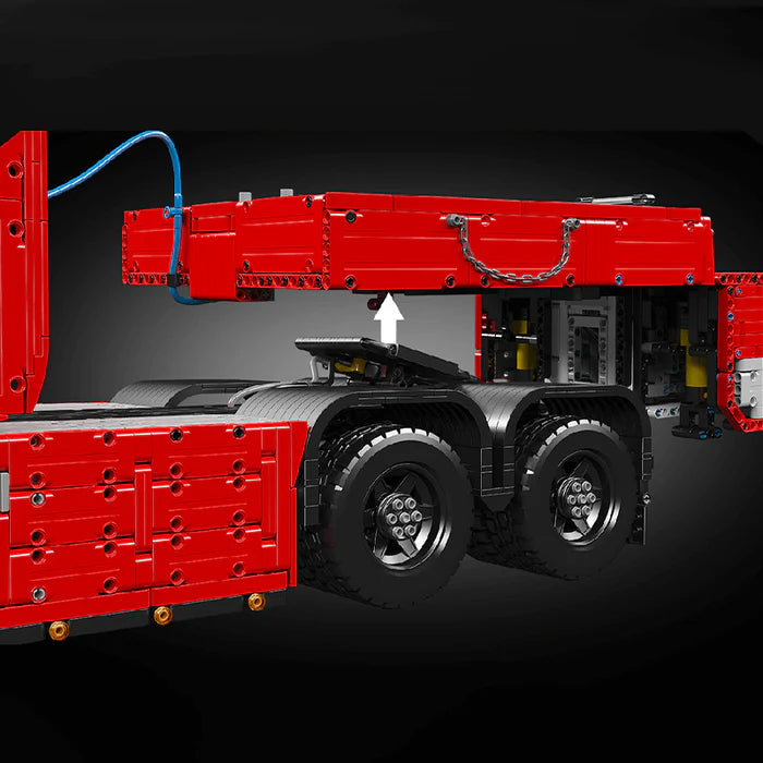 Camion XXL Télécommandé Rouge avec Remorque 8006 pièces