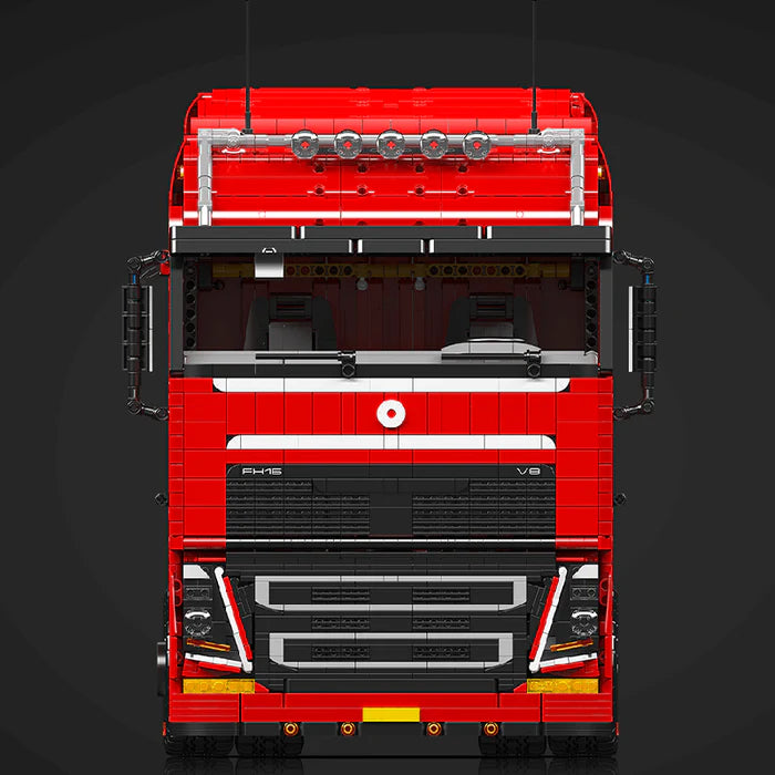 Camion XXL Télécommandé Rouge avec Remorque 8006 pièces